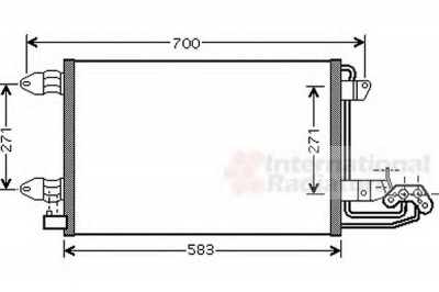 VAN WEZEL 58005209 -  Конденсатор, кондиционер